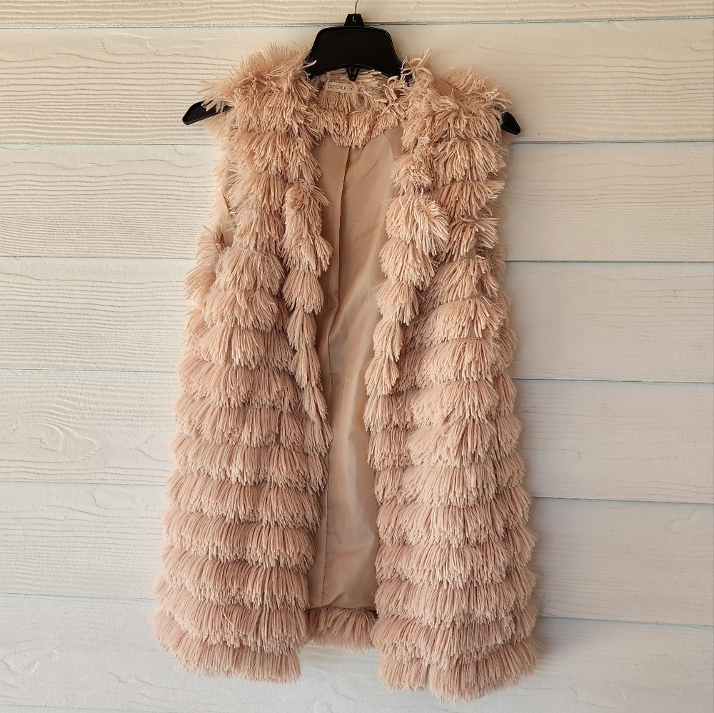 Fur vest size M from Chelsea & Violet.
